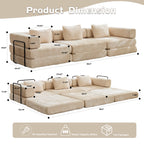 Compression Sofa: Convertible Floor Sofa Bed