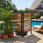 2-Panel Outdoor Air Conditioner Fence Screen