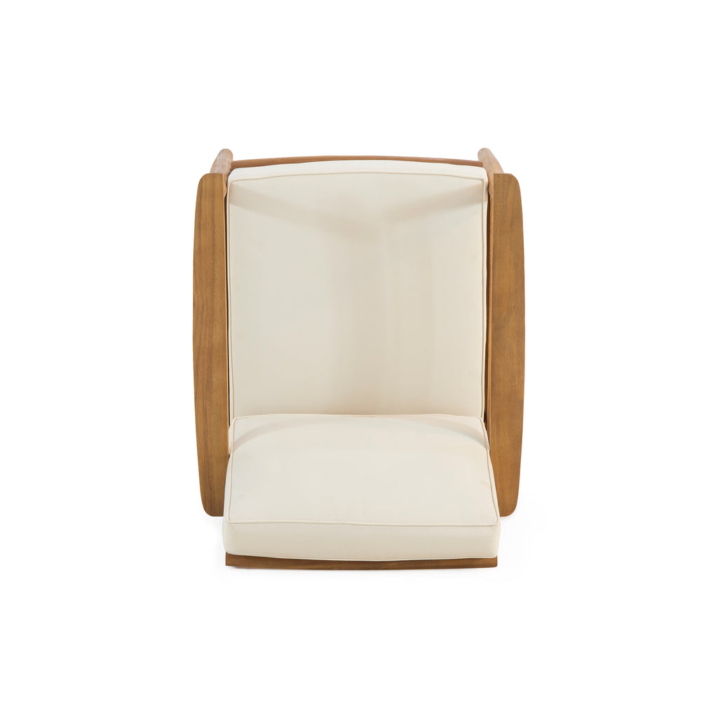 Club Chairs Laurent 500lbs Capacity Acacia Outdoor
