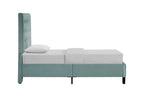 Blue Twin Upholstered Bed