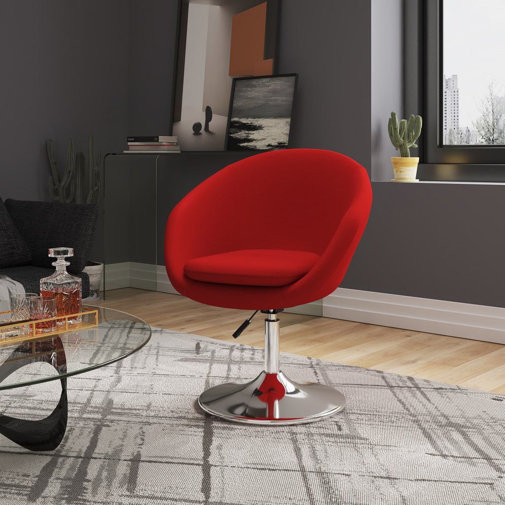 Hopper Upholstered Swivel Lounge Chair