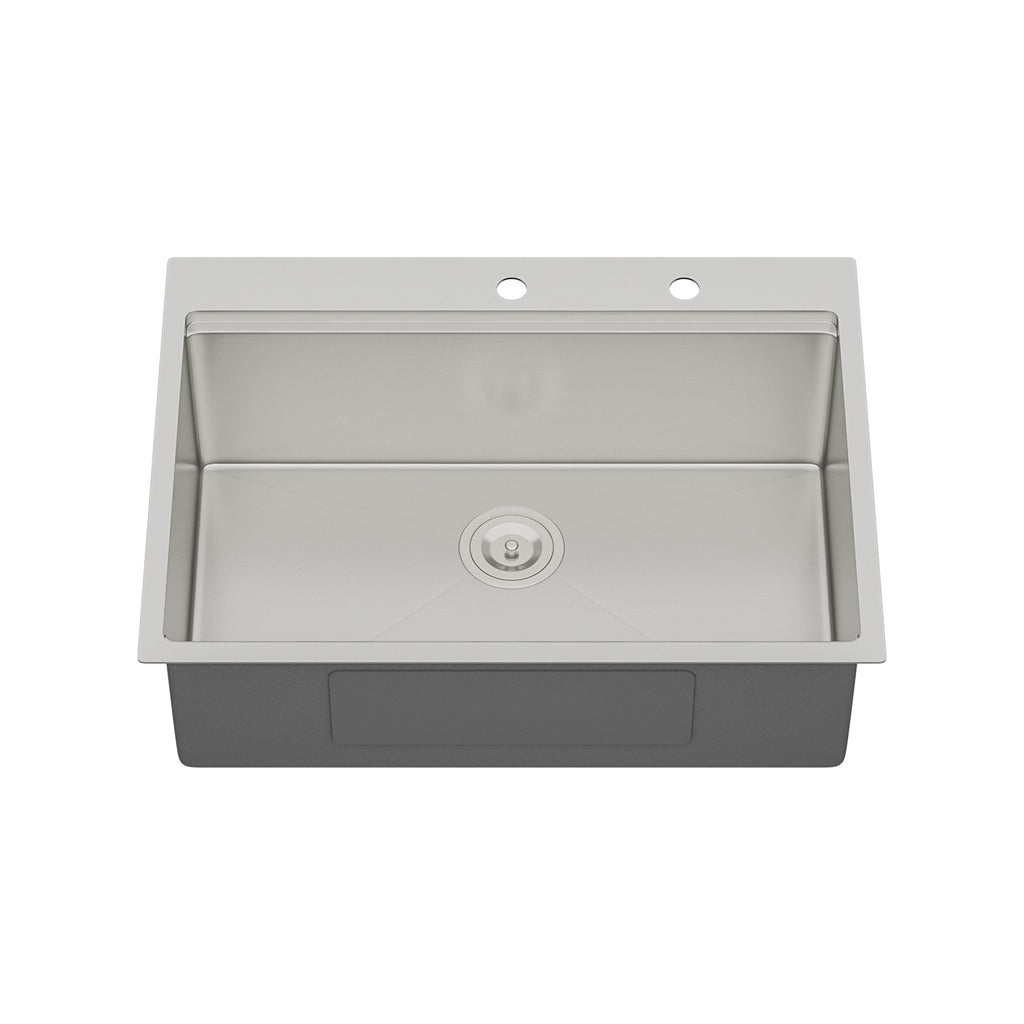 30 Drop Kitchen Sink - 30 x 22 x 10 Inch Kitchen Sink Drop-in Topmount Single Bowl