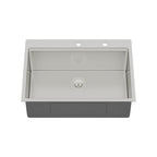 30 Drop Kitchen Sink - 30 x 22 x 10 Inch Kitchen Sink Drop-in Topmount Single Bowl