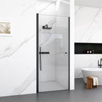 32"W x 72"H Frameless Circular Pivot Shower Door in Matte