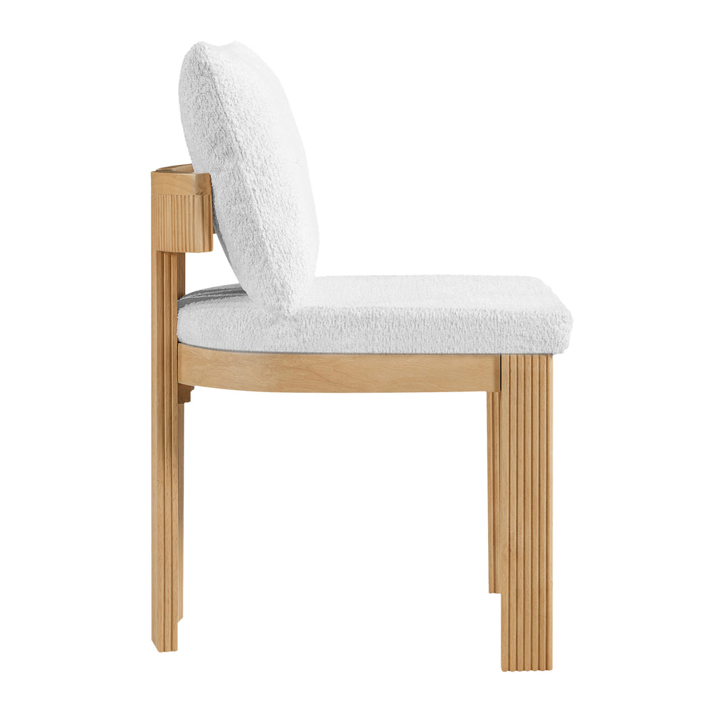 Indoor Boucle Dining Chair Set of 2