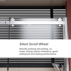 60" W x 72" H Frameless Shower Door