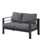 50" All-Weather Aluminum Patio Loveseat