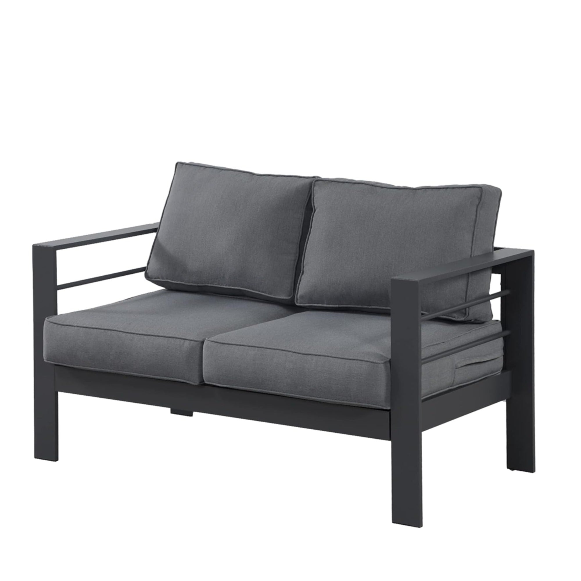 50" All-Weather Aluminum Patio Loveseat