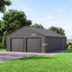 8.5' x 8.5' Motorized Roll-Up Door Kit for Double Garage Metal Shed