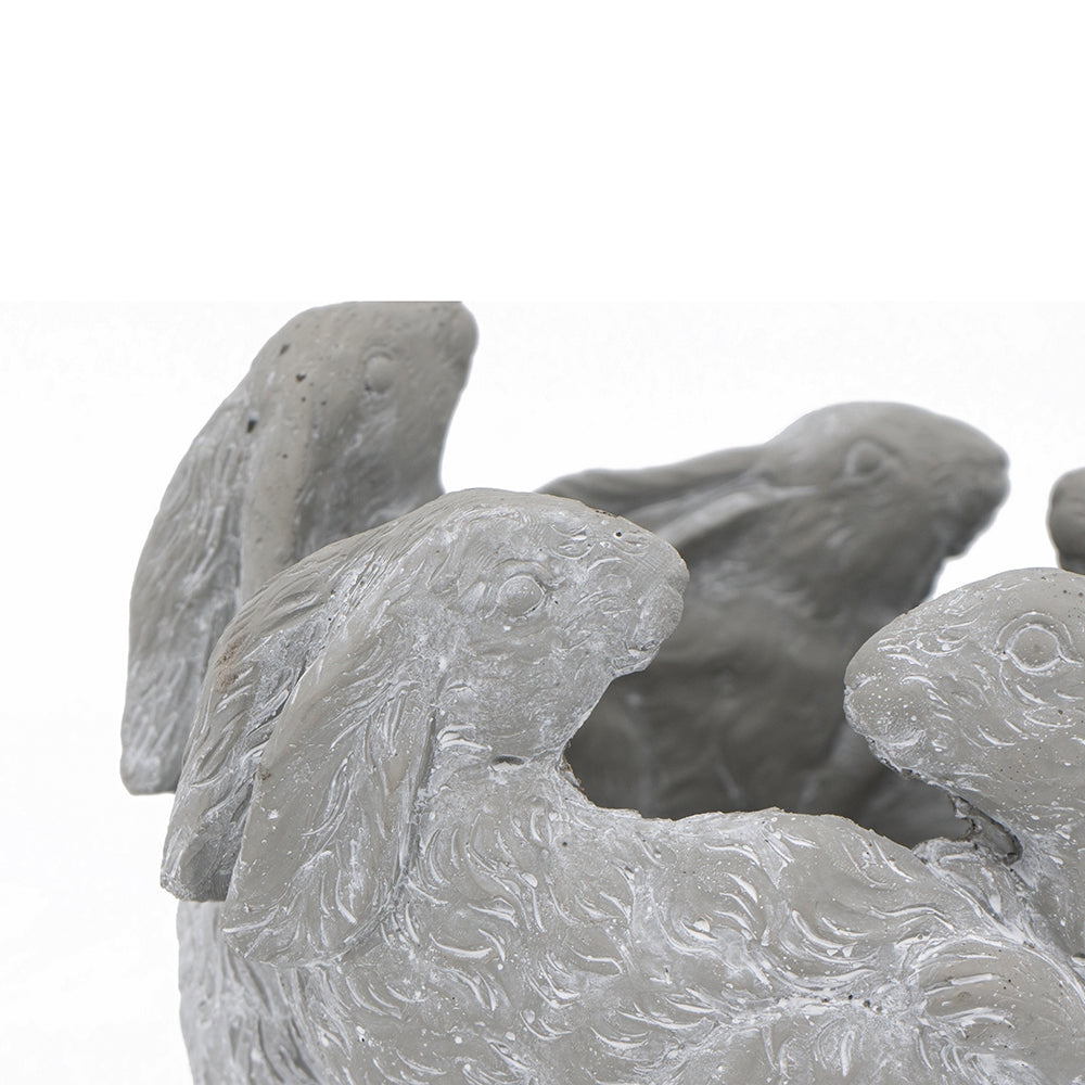 5 Bunny Cement Planter