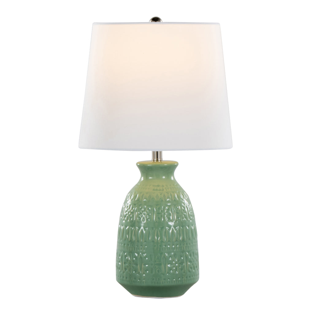 Claudia 20" Contemporary Ceramic Accent Lamp