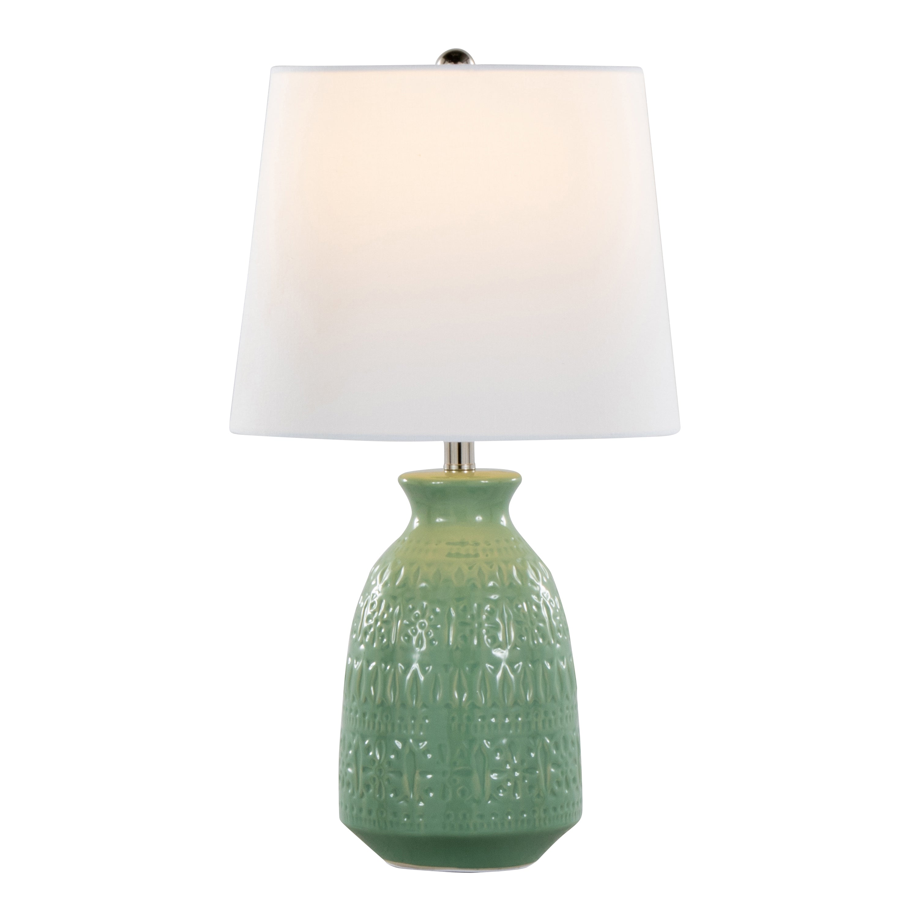 Claudia 20" Contemporary Ceramic Accent Lamp