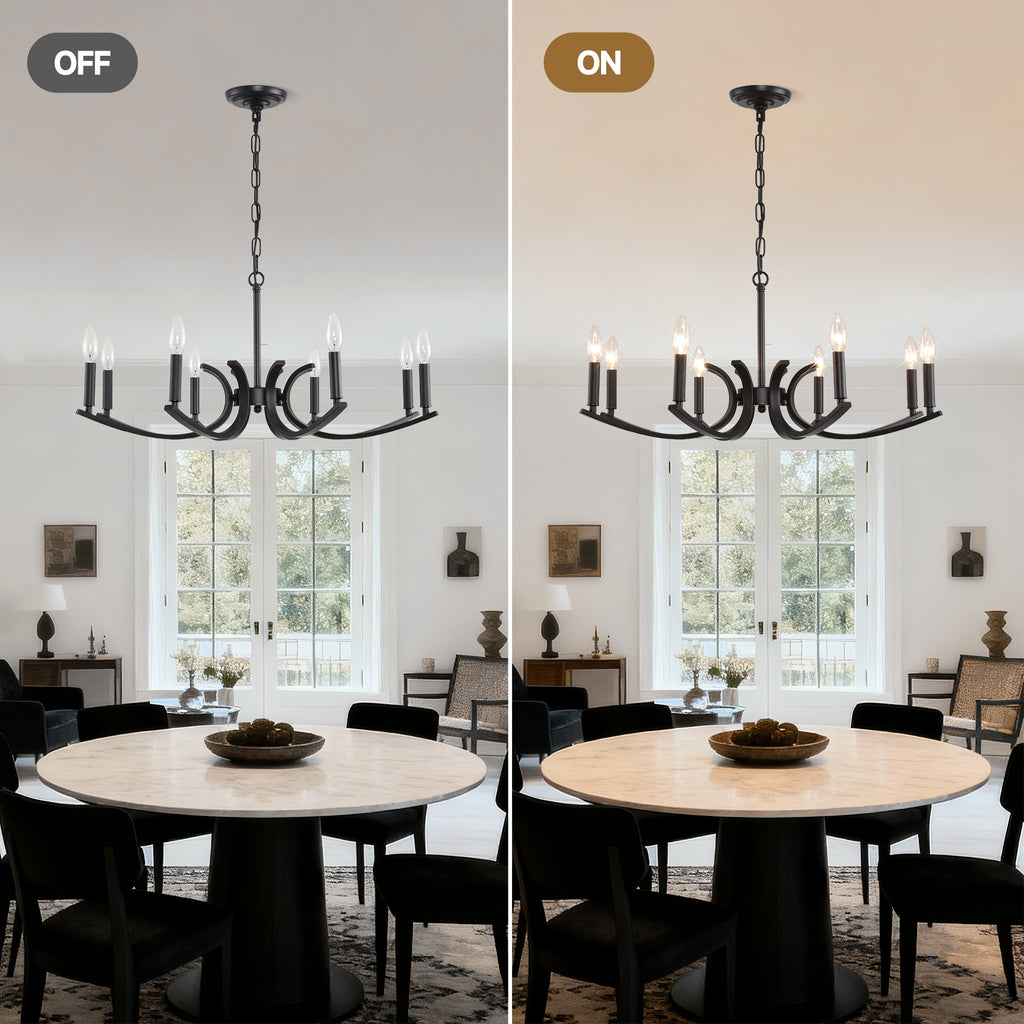 8-Light Farmhouse Chandelier