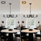 8-Light Farmhouse Chandelier