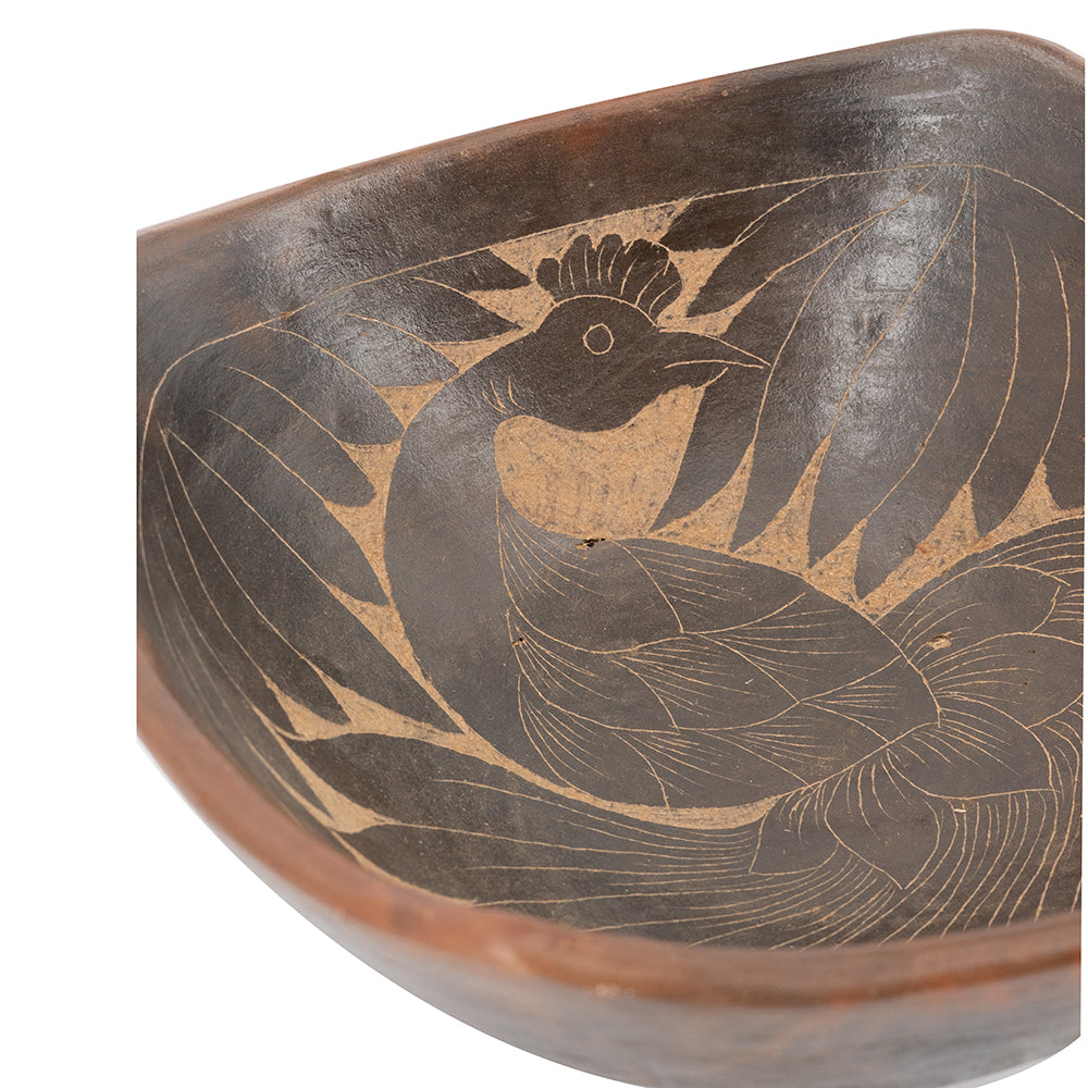 Artisanal Terracotta Decorative Bowl