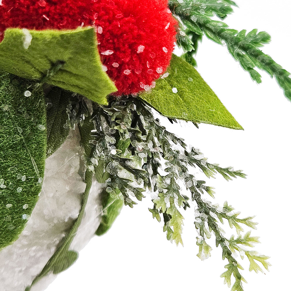 Iced Pinecone Decorative Hanging Ball Christmas Tree Ornaments