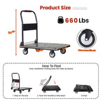 35-3/4" Long x 24" Wide Foldable Platform Truck