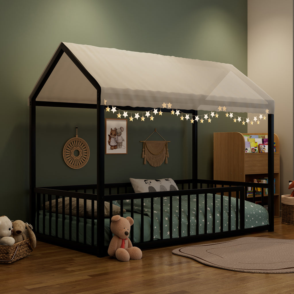 Twin Size Montessori Style Metal Floor Bed Frame
