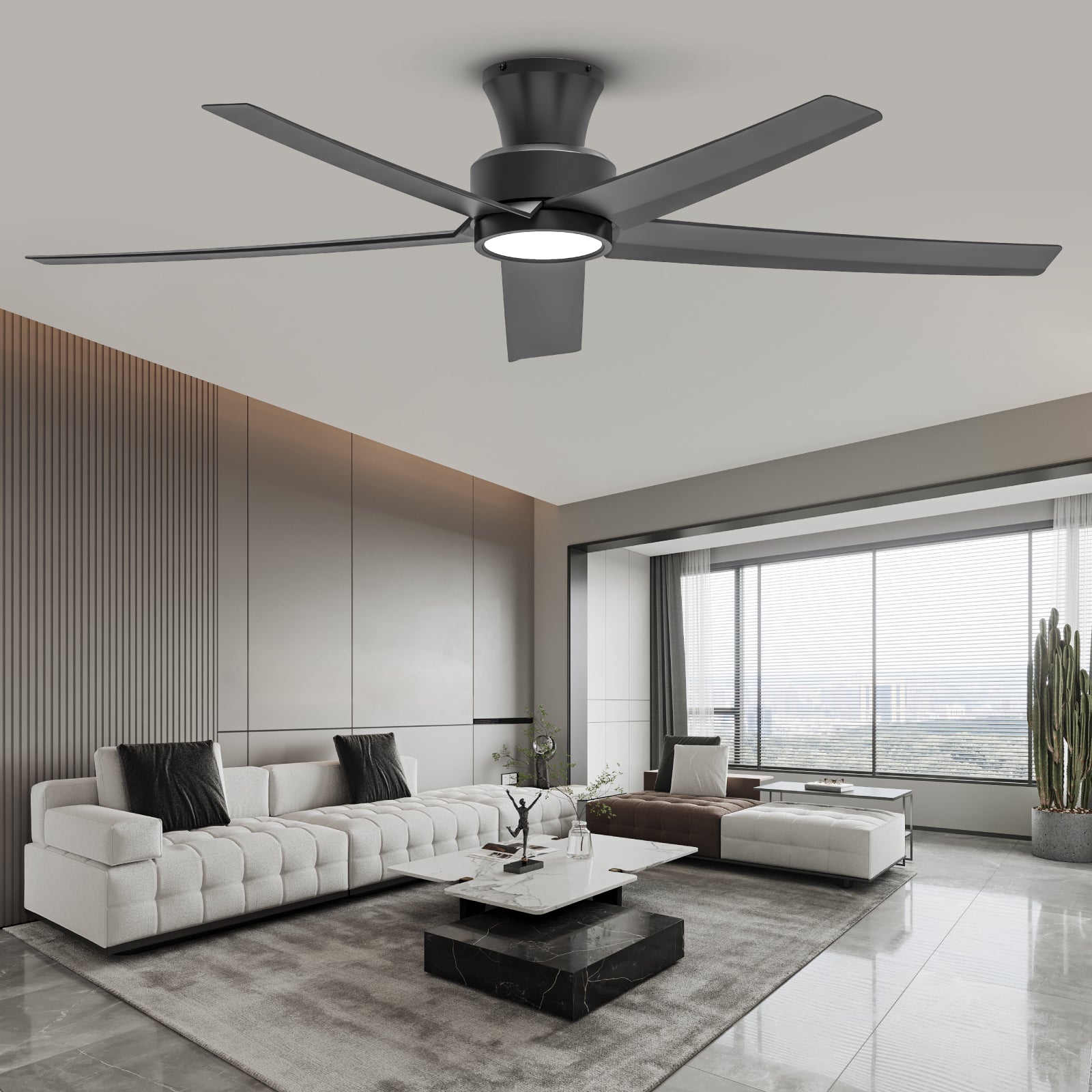 52 Inch Ceiling Fan with Lights and Remote