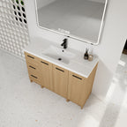 48" Modular Freestanding Bathroom Vanity with Resin Sink Top