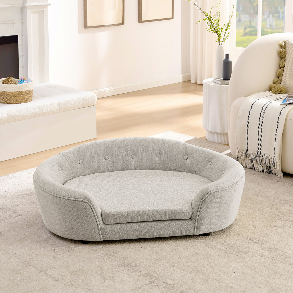 Oversized Oval Semi-Enclosed Dog Sofa