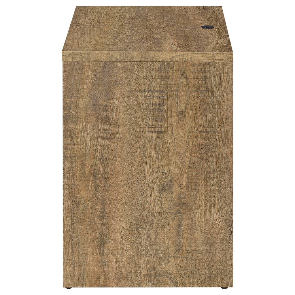 Geary Mango 2-Drawer Nightstand with LED Lights and USB