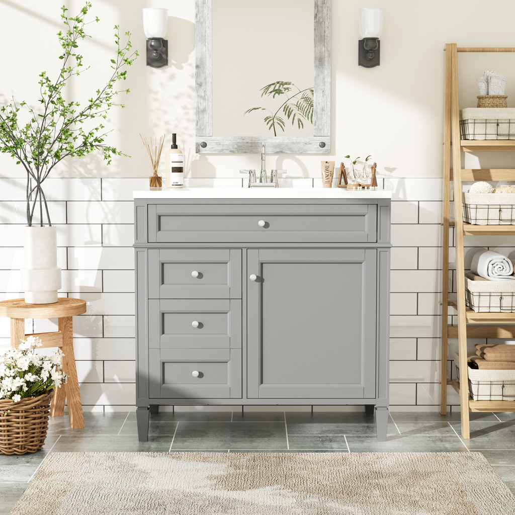 36'' Bathroom Vanity with Top Sink