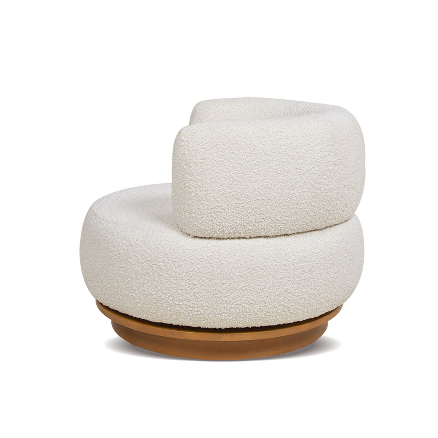 Fuji 360 Swivel Low Barrel Back Accent Chair