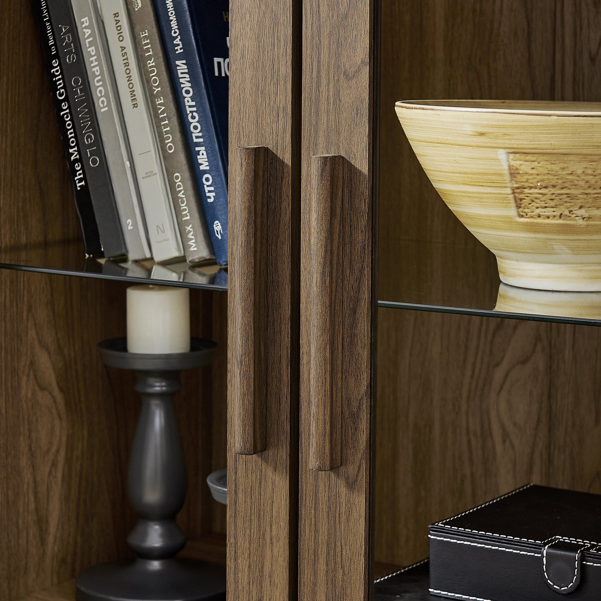 Modern Retro High Arched Storage Cabinet