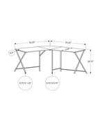 Computer Desk, Home Office, Corner, 55"l, L Shape, Work, Laptop