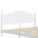 Retro Style King Bed Frame with Headboard