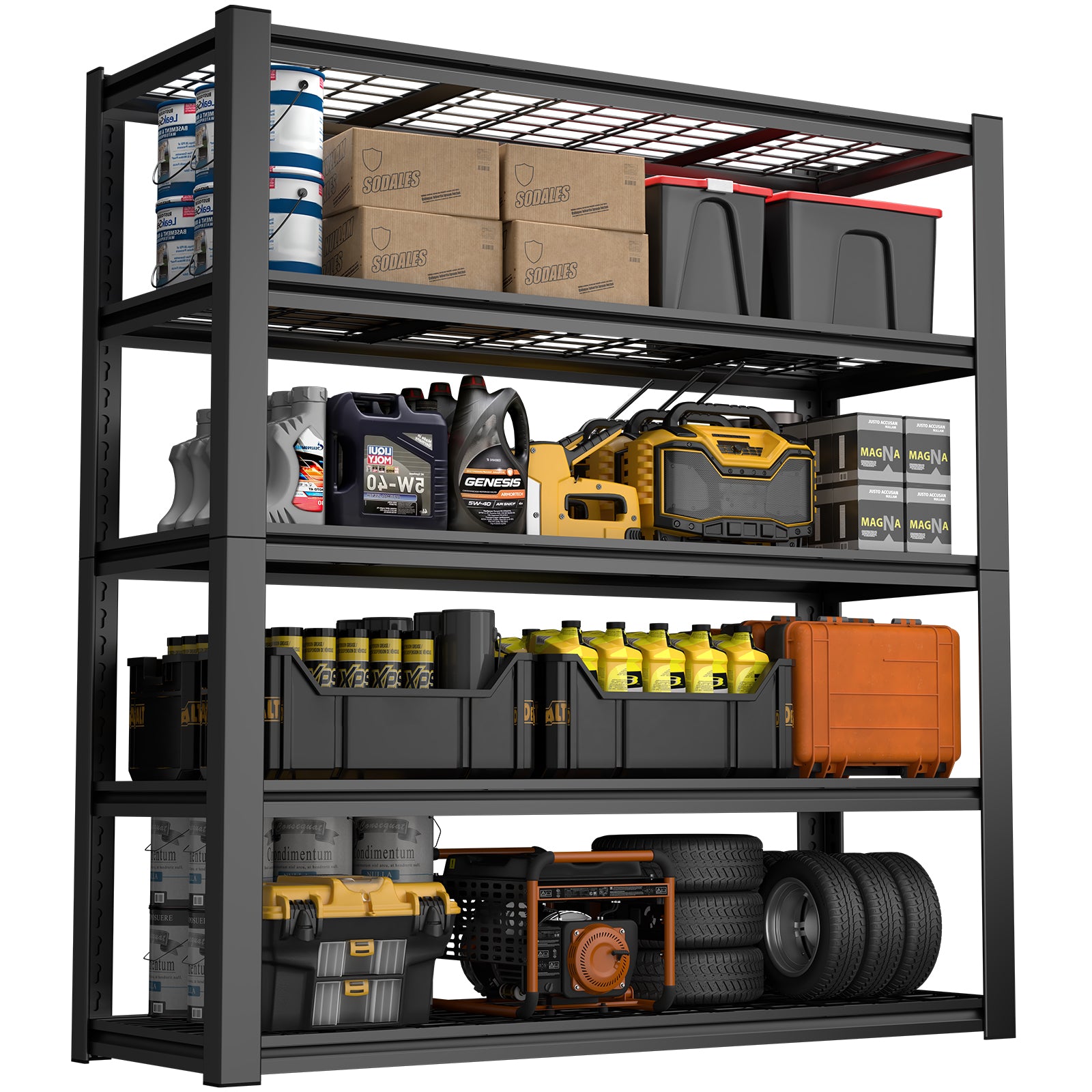 59 Inches Metal Garage Storage Rack
