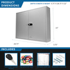 400 Keys Adjustable Key Lock Box With Digital Lock