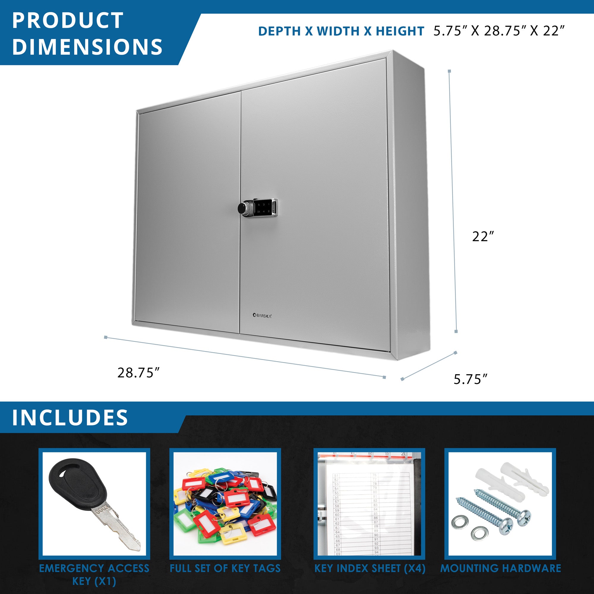 400 Keys Adjustable Key Lock Box With Digital Lock