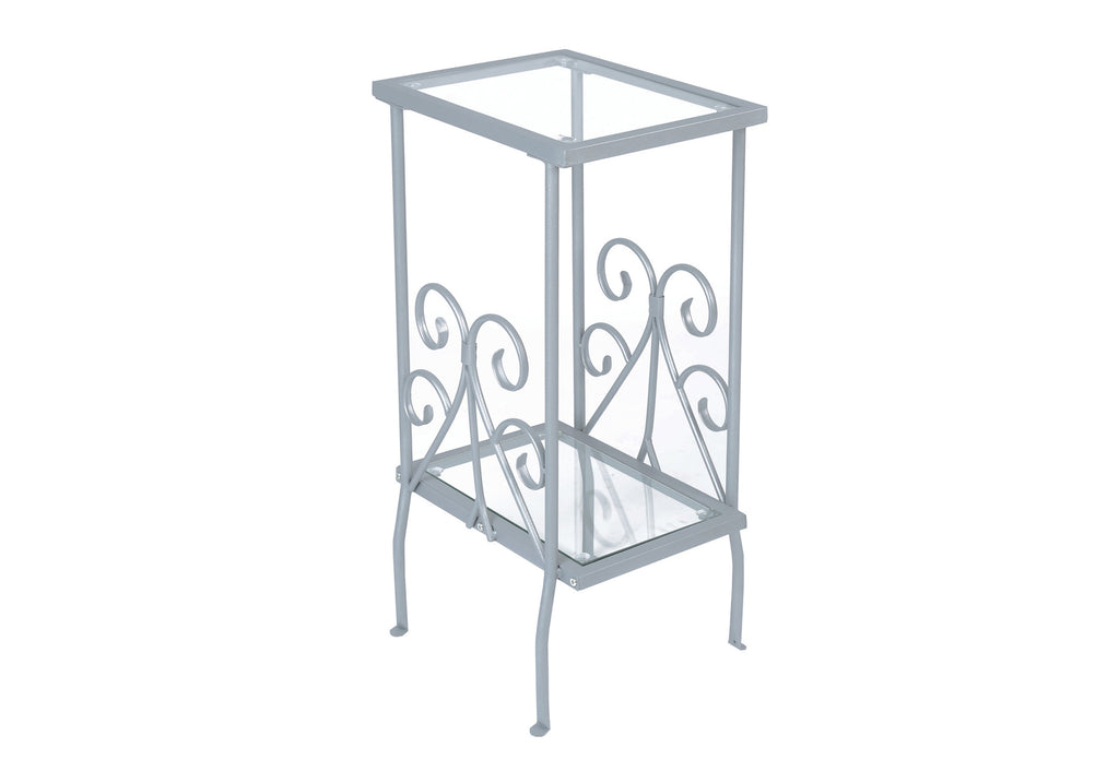 Accent Table with Tempered Glass