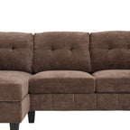 U-Shaped Sectional Sofa 103.5" Chenille Fabric Couch