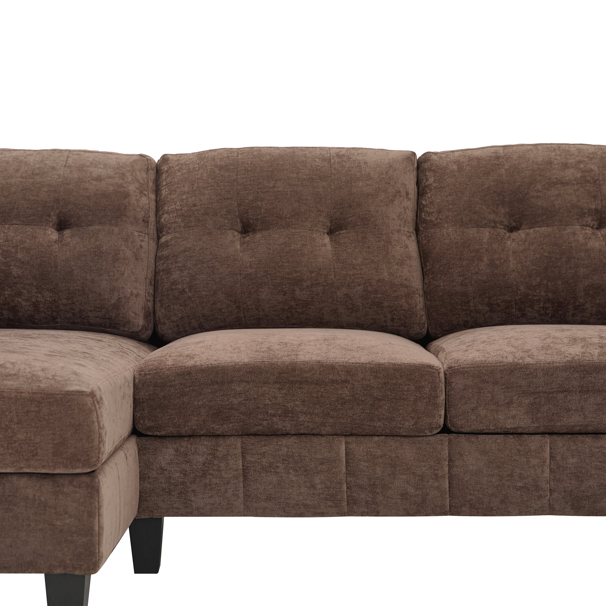 U-Shaped Sectional Sofa 103.5" Chenille Fabric Couch