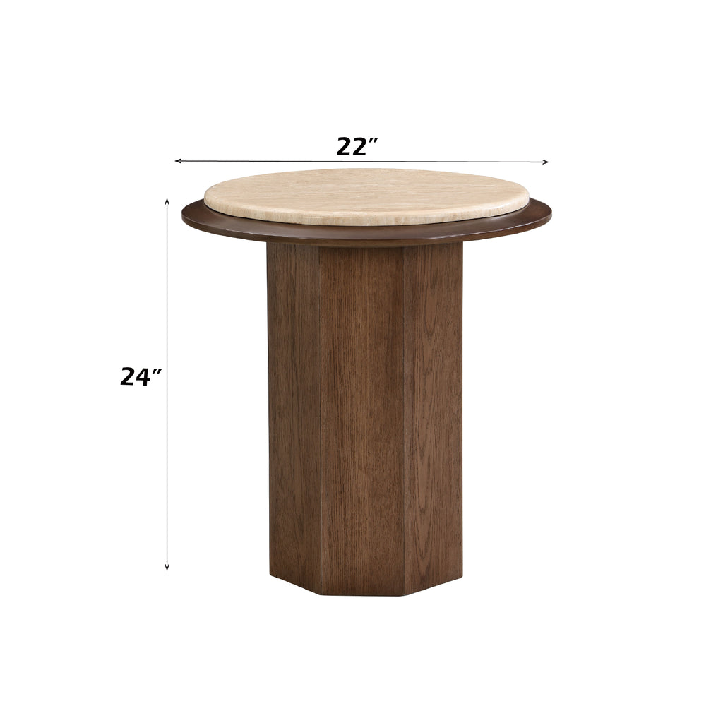 Kasha Travertine Top Table