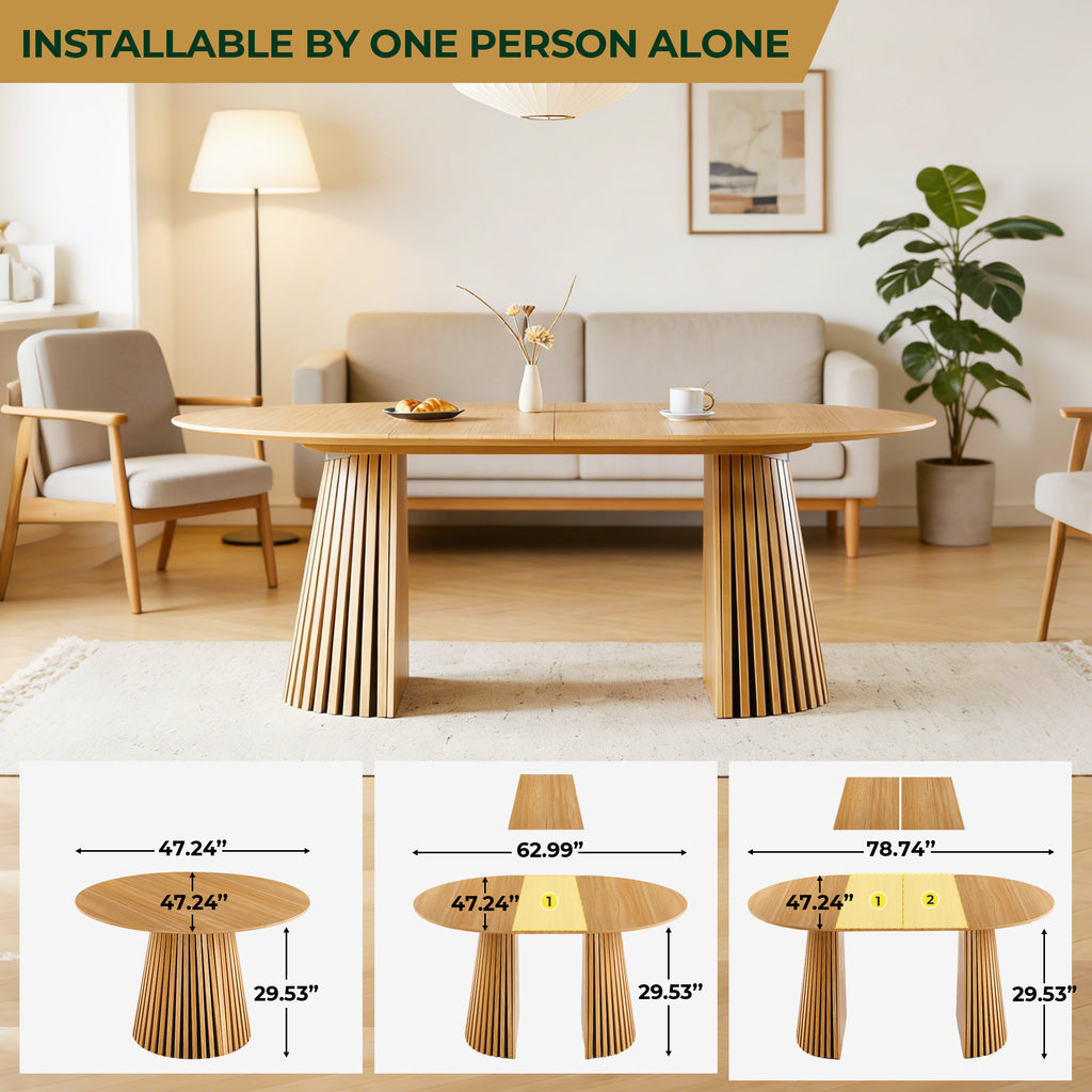 Mid-Century Modern Extendable Table