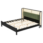 King Size Bed Frame in Black and Green