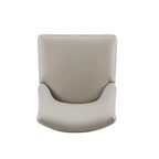 Connie Wood Vegan Leather and Velvet Dining Chair
