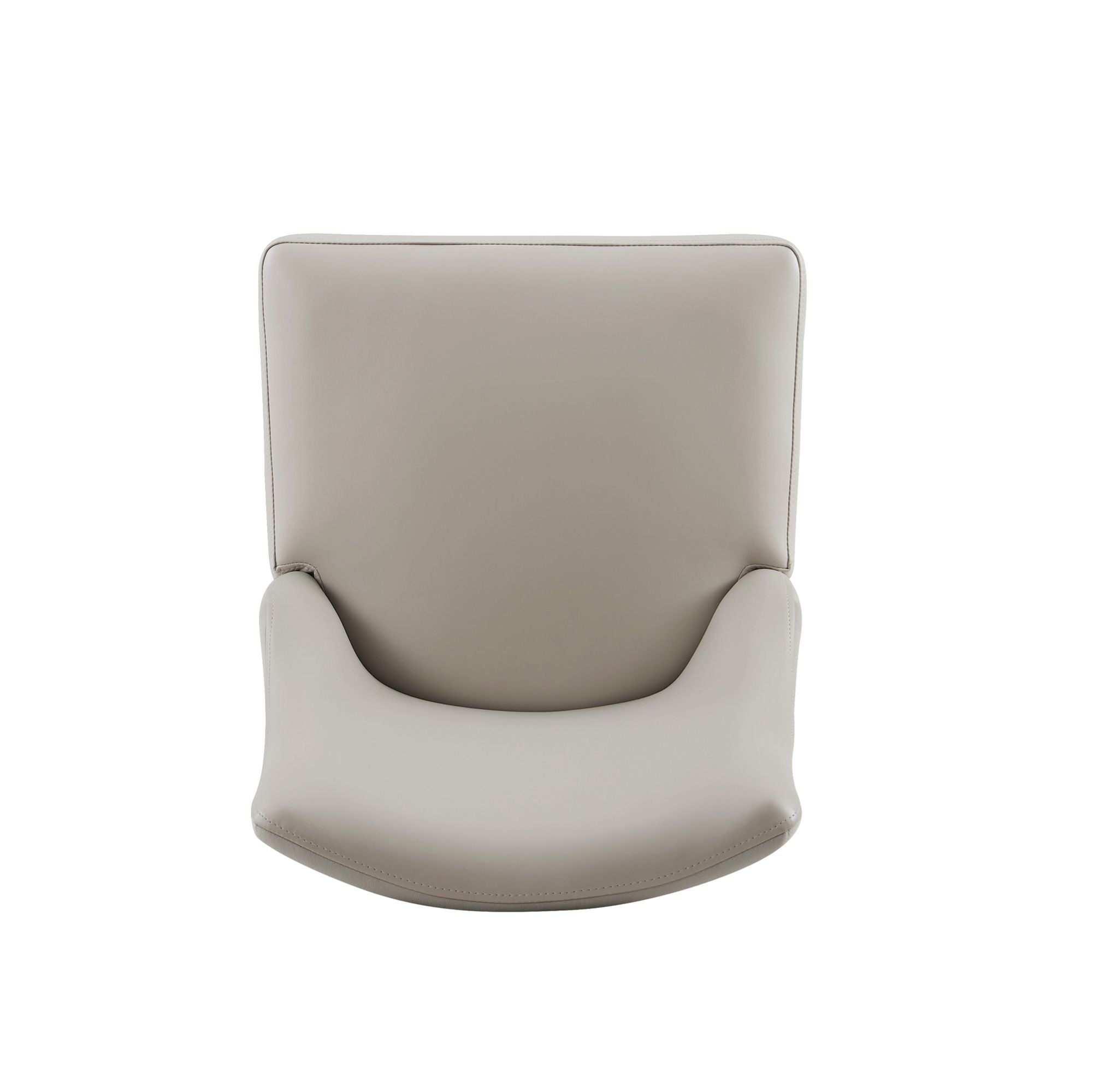 Connie Wood Vegan Leather and Velvet Dining Chair