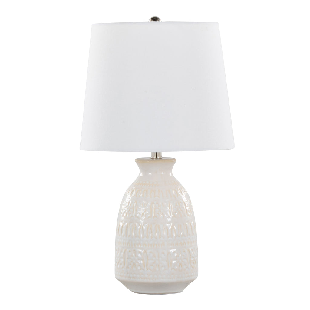 Claudia 20" Contemporary Ceramic Accent Lamp