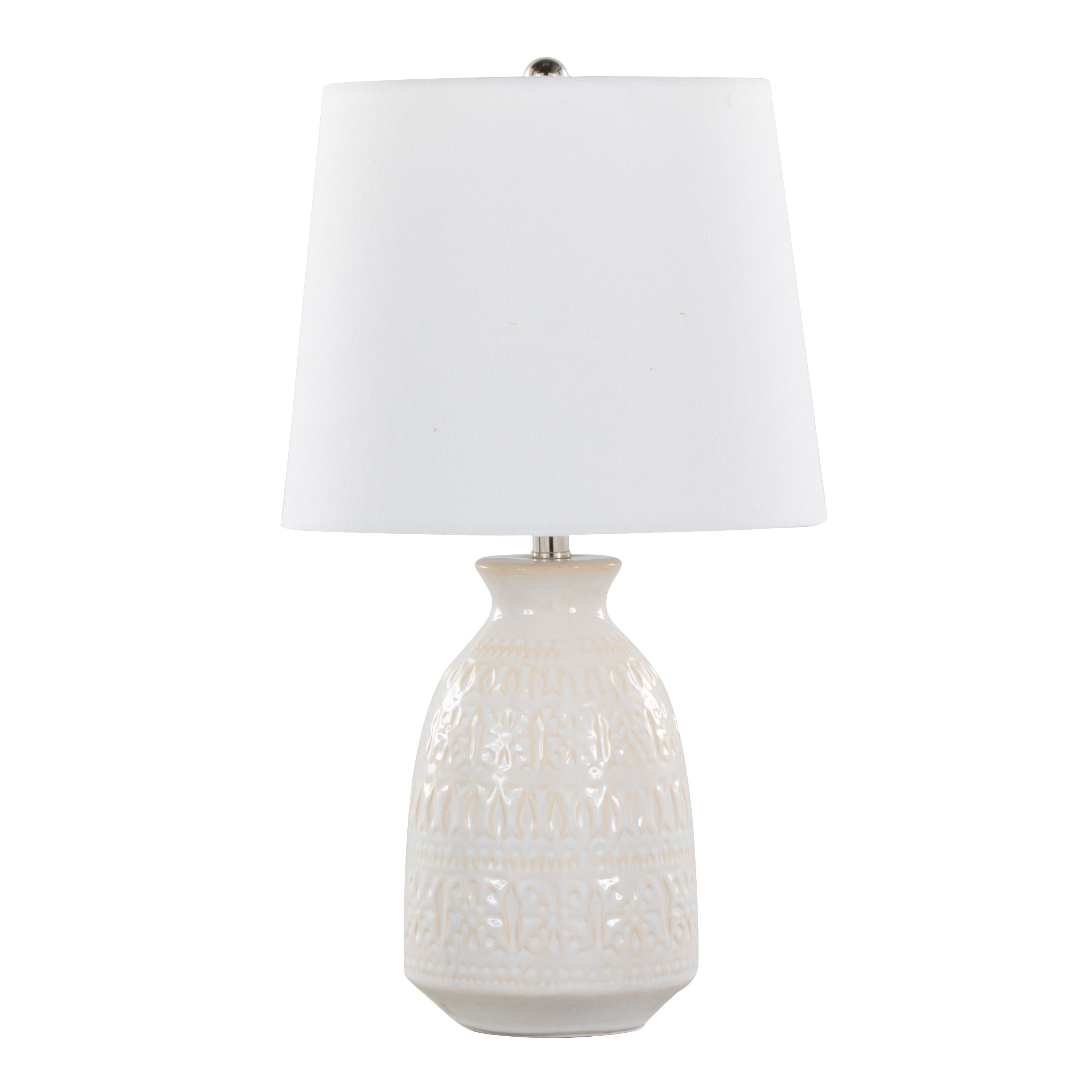 Claudia 20" Contemporary Ceramic Accent Lamp