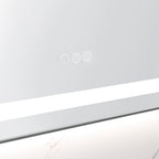48" x 32" LED Bathroom Mirror with Front and Backlight