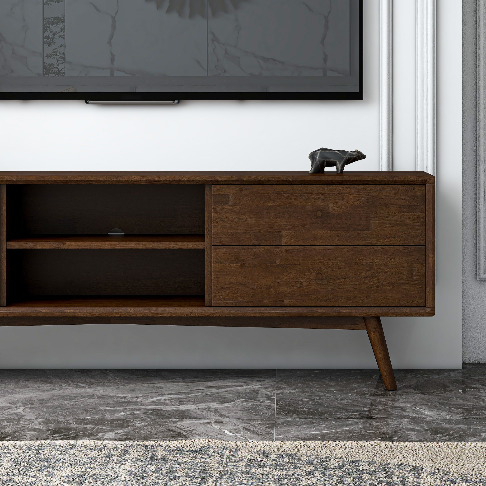 Caroline Mid Century Modern Style TV Stand