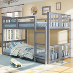 Twin Over Twin Bunk Bed with Ladder