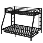 Twin Over Full Metal Bunk Bed with Twin Size Trundle
