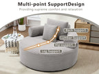 Round Sofa Bed with Memory Foam Sectional Couches