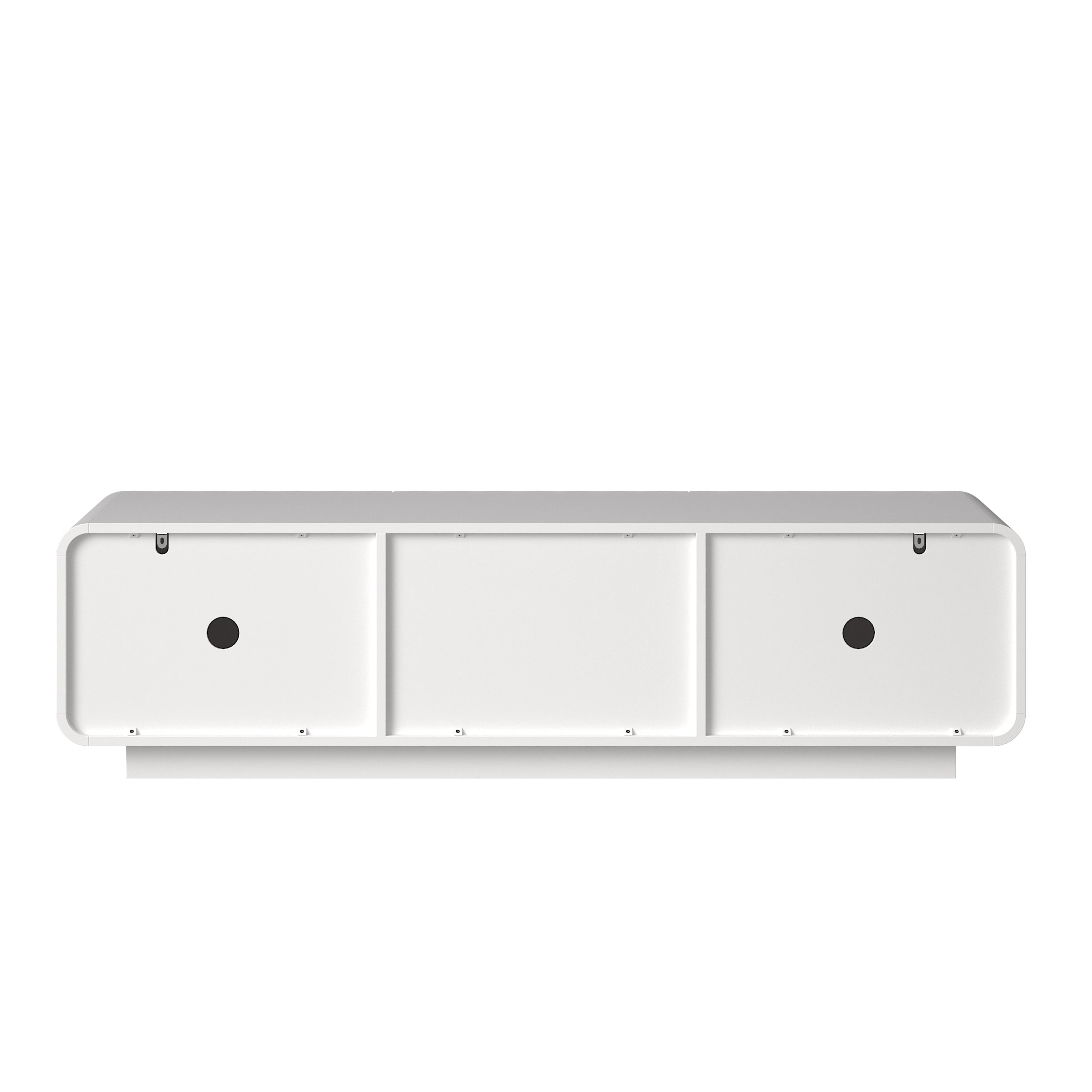 58'' TV Console With Modern Unique Spiral Wave Design